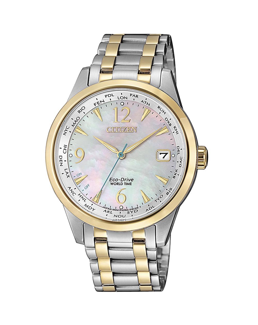 Citizen Ladies World Time Eco-Drive - FC8008-88D-Citizen-Downunder Pilot Shop Australia