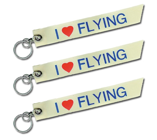 I Love Flying Keychain-Downunder-Downunder Pilot Shop Australia
