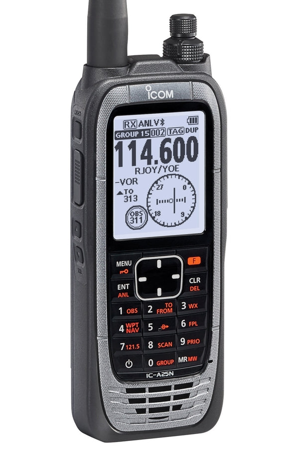 ICOM IC-A25NE Air Band Radio With Built-In GPS and Bluetooth-ICOM-Downunder Pilot Shop Australia