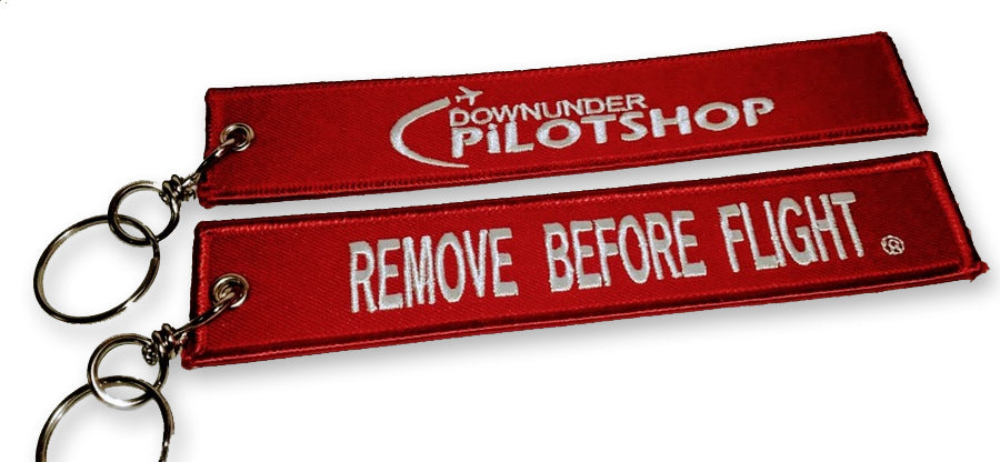 Logo - Remove Before Flight Keychain-Downunder-Downunder Pilot Shop Australia