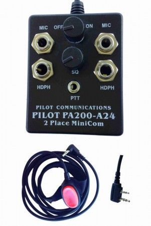 Pilot PA200-A24 Portable Intercom-Pilot Communications-Downunder Pilot Shop Australia