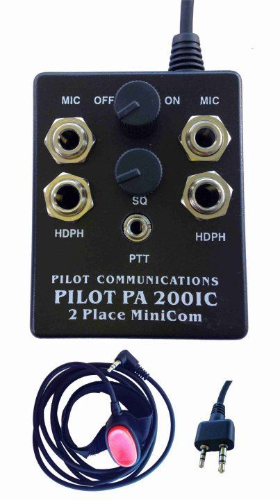 Pilot PA200-IC Portable Intercom-Pilot Communications-Downunder Pilot Shop Australia
