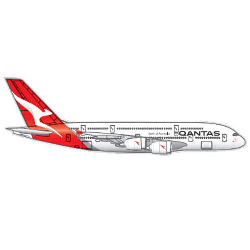Qantas Fleet Pin A380-Qantas-Downunder Pilot Shop Australia