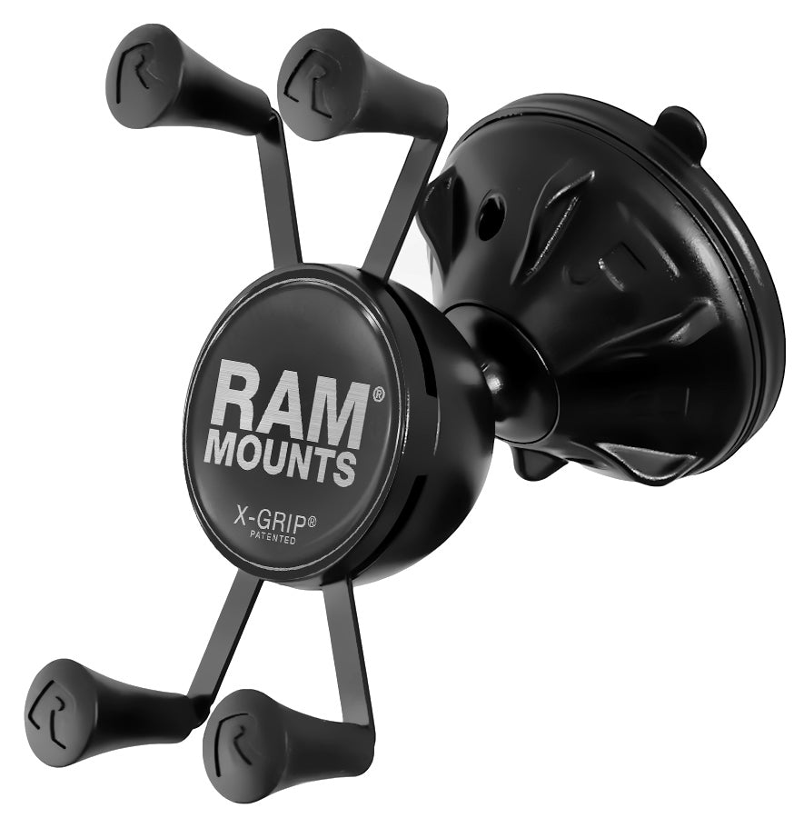RAM X-Grip Phone Mount with Mighty-Buddy Suction Cup Mounts RAM Mount RAP-SB-224-2-UN7U Downunder Pilot Shop Australia