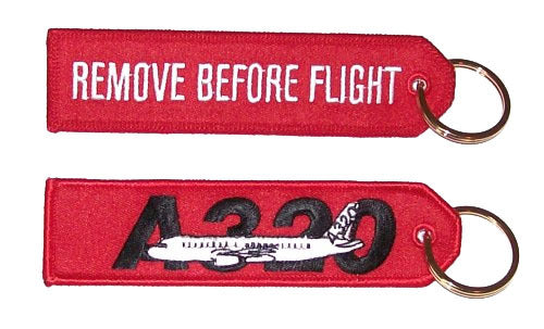 Remove Before Flight - Airbus A320 Keychain-Aviation Collectables-Downunder Pilot Shop Australia