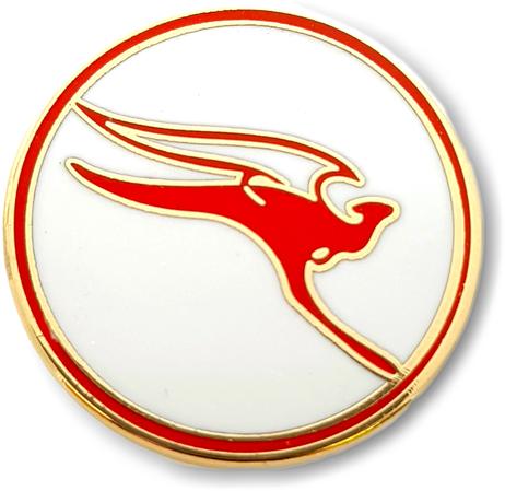 Qantas Retro Logo Pin-Qantas-Downunder Pilot Shop Australia