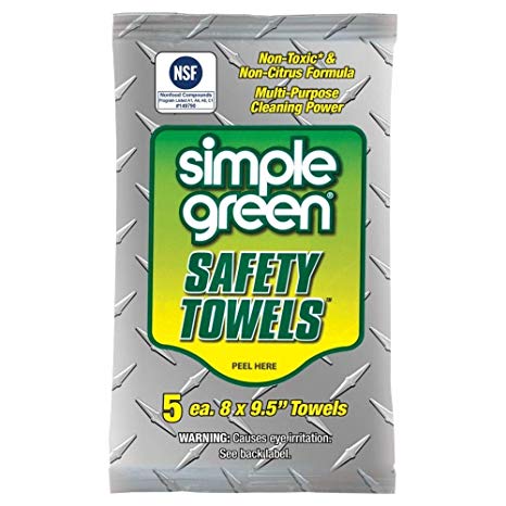 Simple Green Safety Towels - 5 Sheets-Simple Green-Downunder Pilot Shop Australia