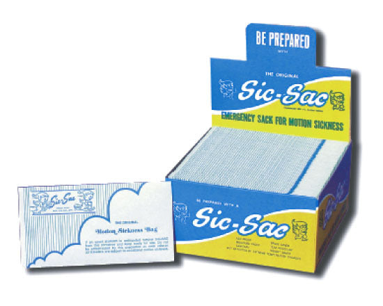 Sic Sac Motion Sickness Bags (Box of 100)-Sic Sac-Downunder Pilot Shop Australia