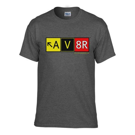 AV8R (Aviator) Taxiway Sign T-Shirt-ASUSA-Downunder Pilot Shop Australia