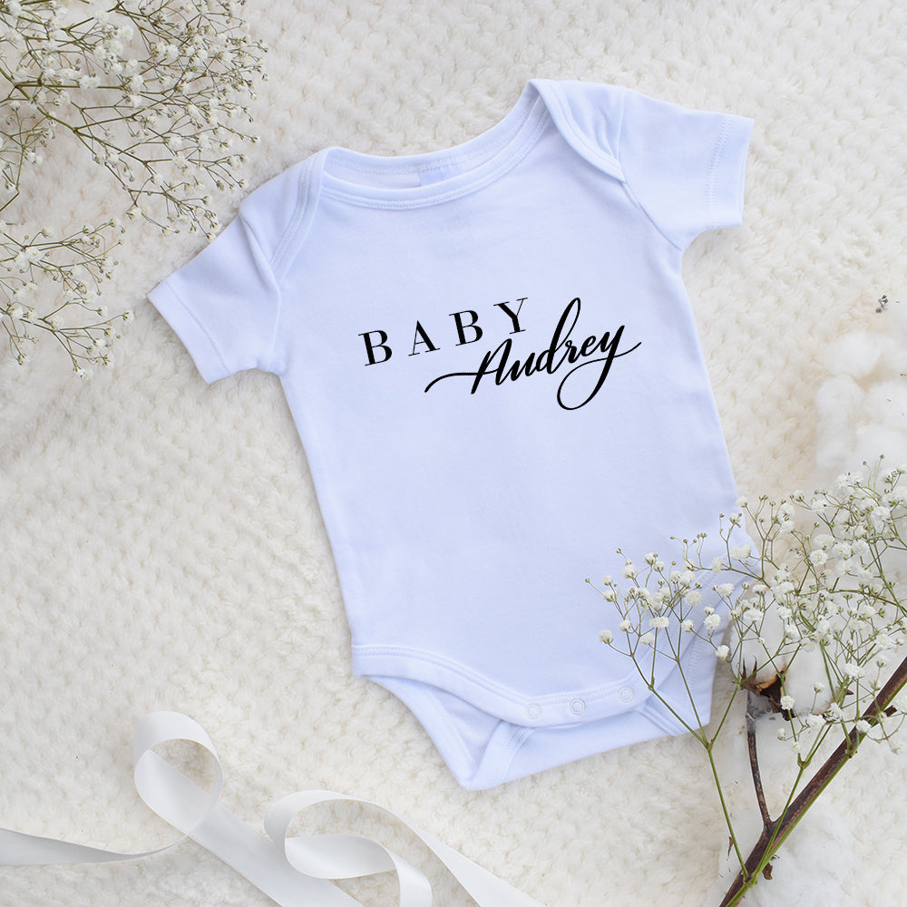 personalised baby outfit