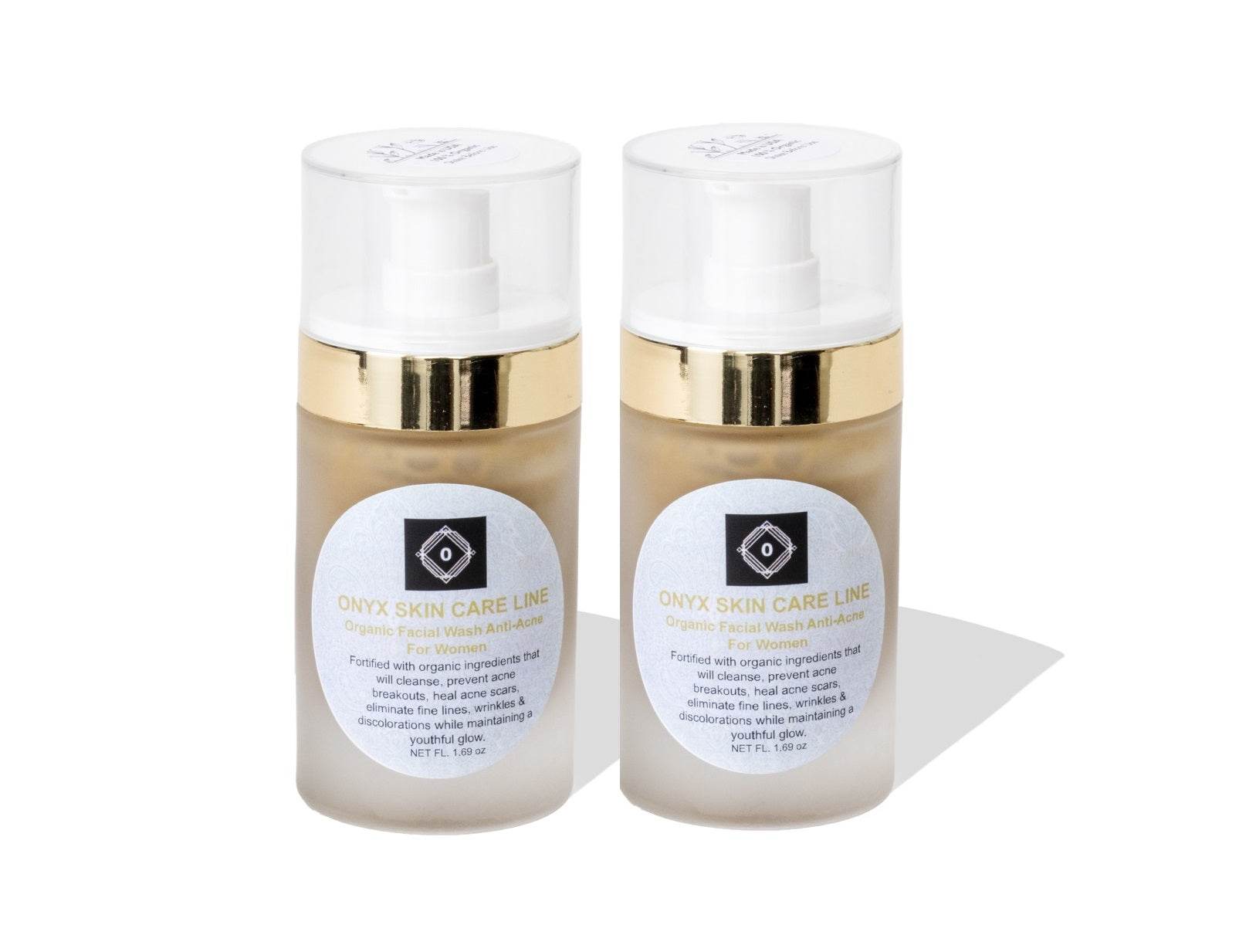 Organic Anti-Acne Two-Step System Facial Wash and Moisturizer - For WOMEN