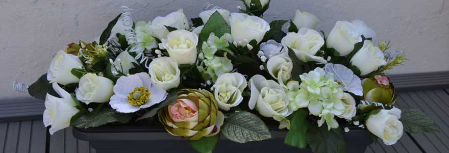 Les fleurs artificielles pour cérémonies funéraires - Vanessa de la  boutiquedespetitsanges