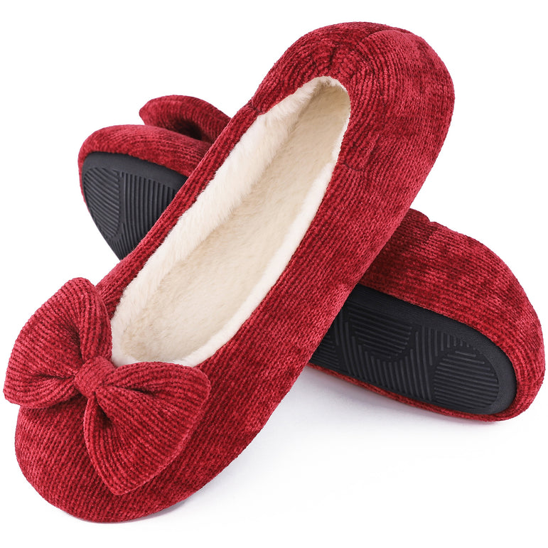 fuzzy ballerina slippers