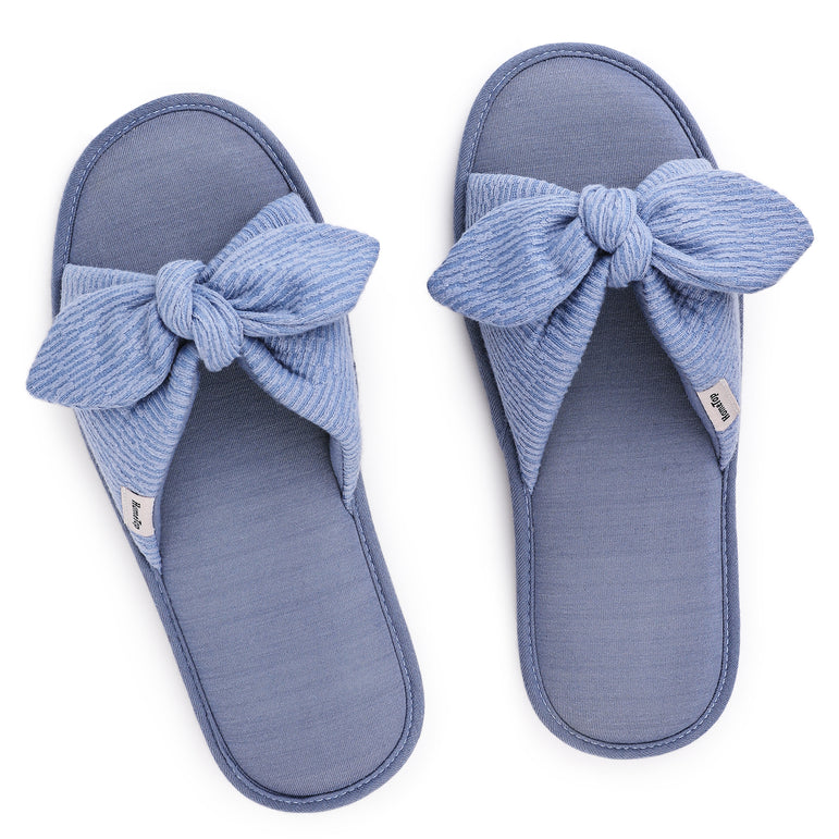 memory foam open toe slippers