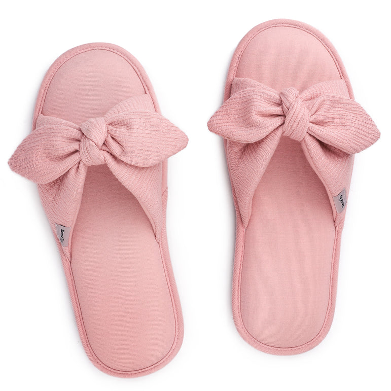 womens open toe memory foam slippers