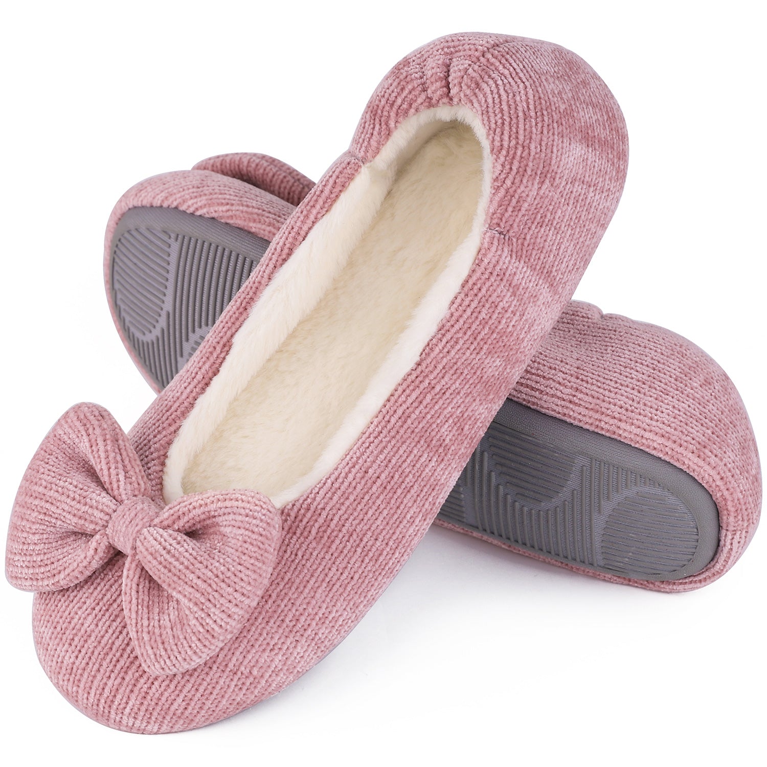 fuzzy ballerina slippers