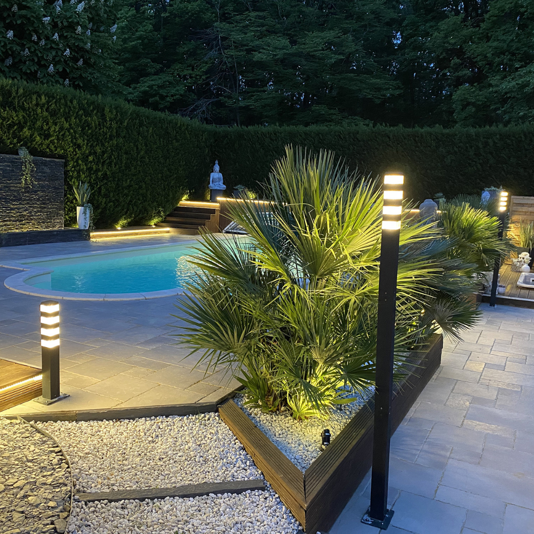 Eclairage de la terrasse, luminaires