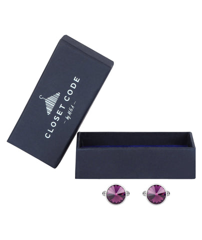 Purple Gemstone Cufflink