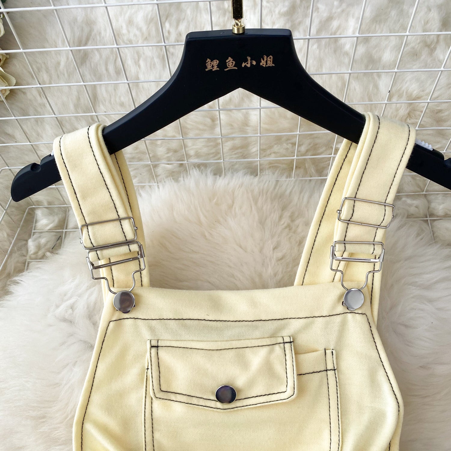 Sweetie Drawstring Slip Wide-leg Romper