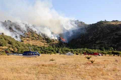 Labores de extinción de incendios