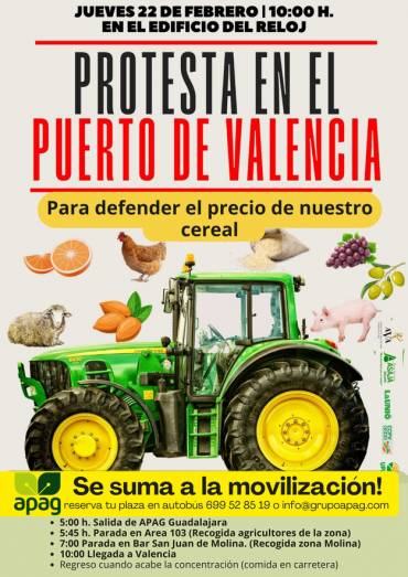 Tractorada puerto de Valencia