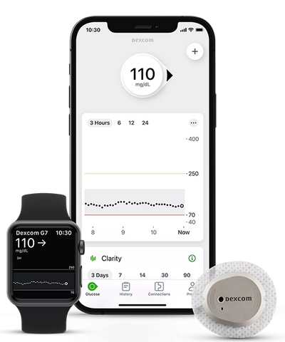 Dexcom G7 Sensor, Apple Watch and iPhone