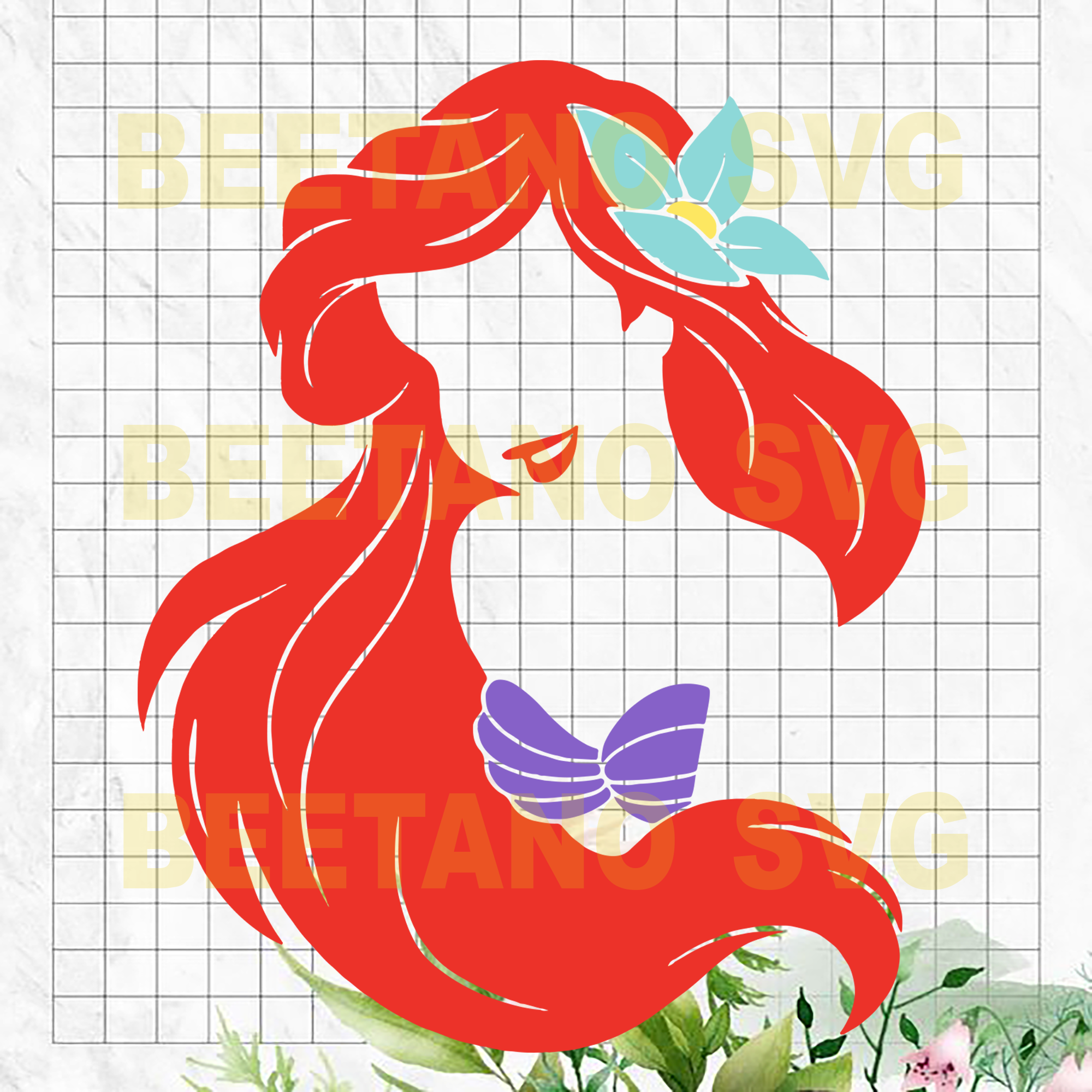 Free Free 323 Little Mermaid Ariel Svg Free SVG PNG EPS DXF File