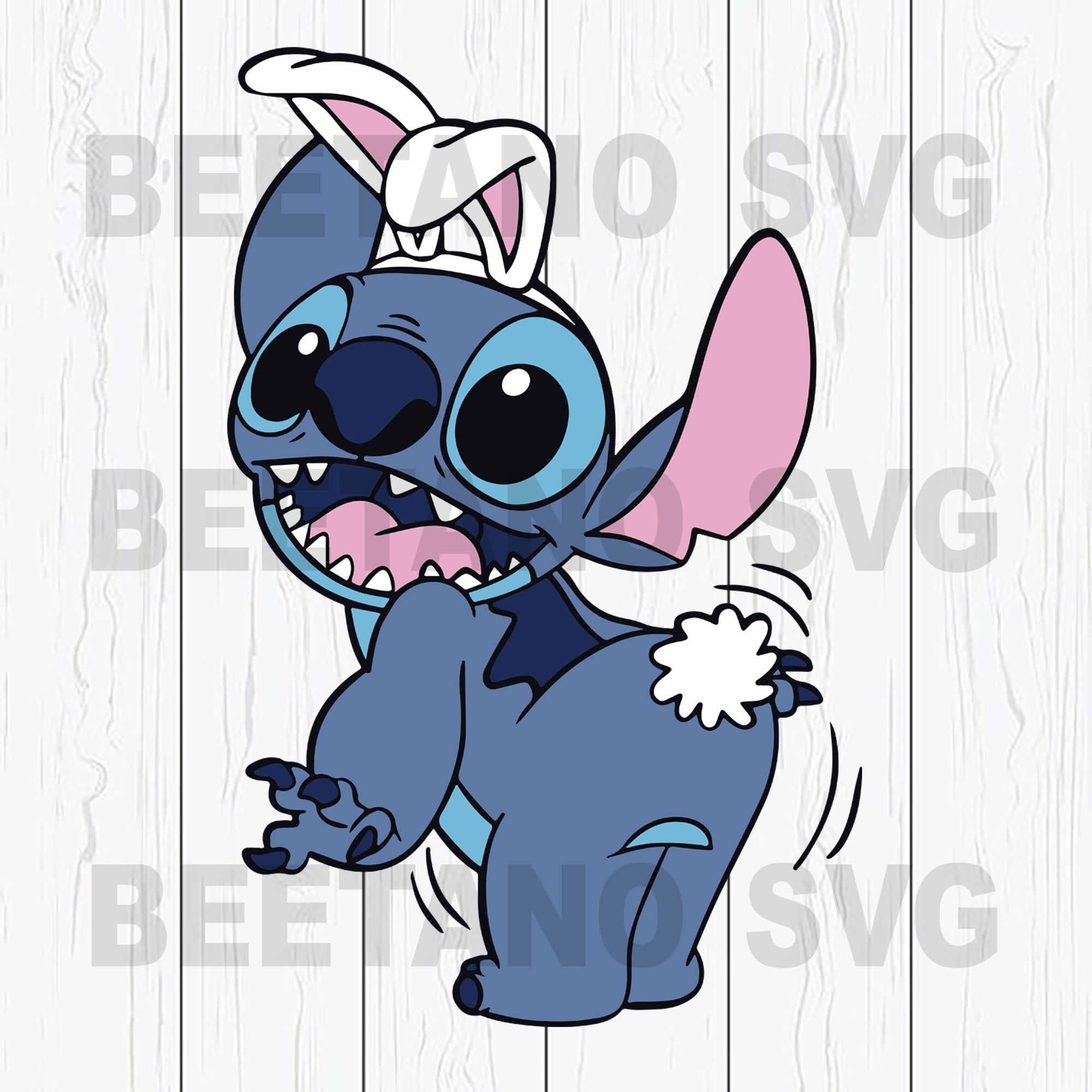 Lilo And Stitch Bunny Svg Files Bunny Lilo Svg Happy Easter Lillo St Beetanosvg Scalable Vector Graphics