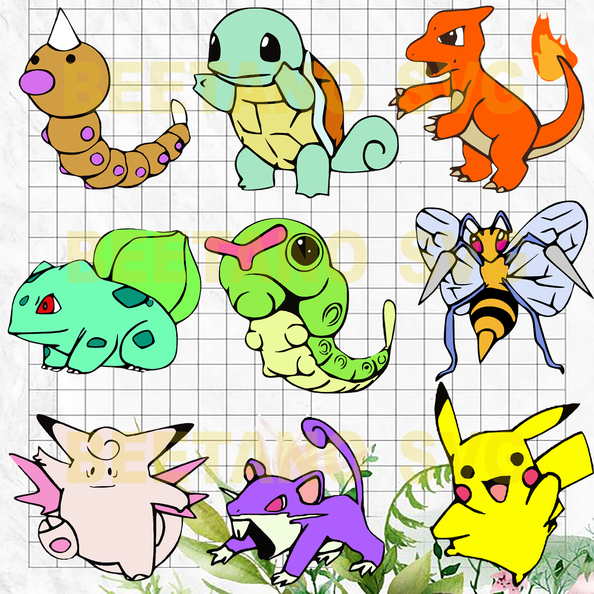 Download Pokemon Character Svg Bundle Pokemon Cutting Files For Cricut Svg D Beetanosvg Scalable Vector Graphics SVG, PNG, EPS, DXF File