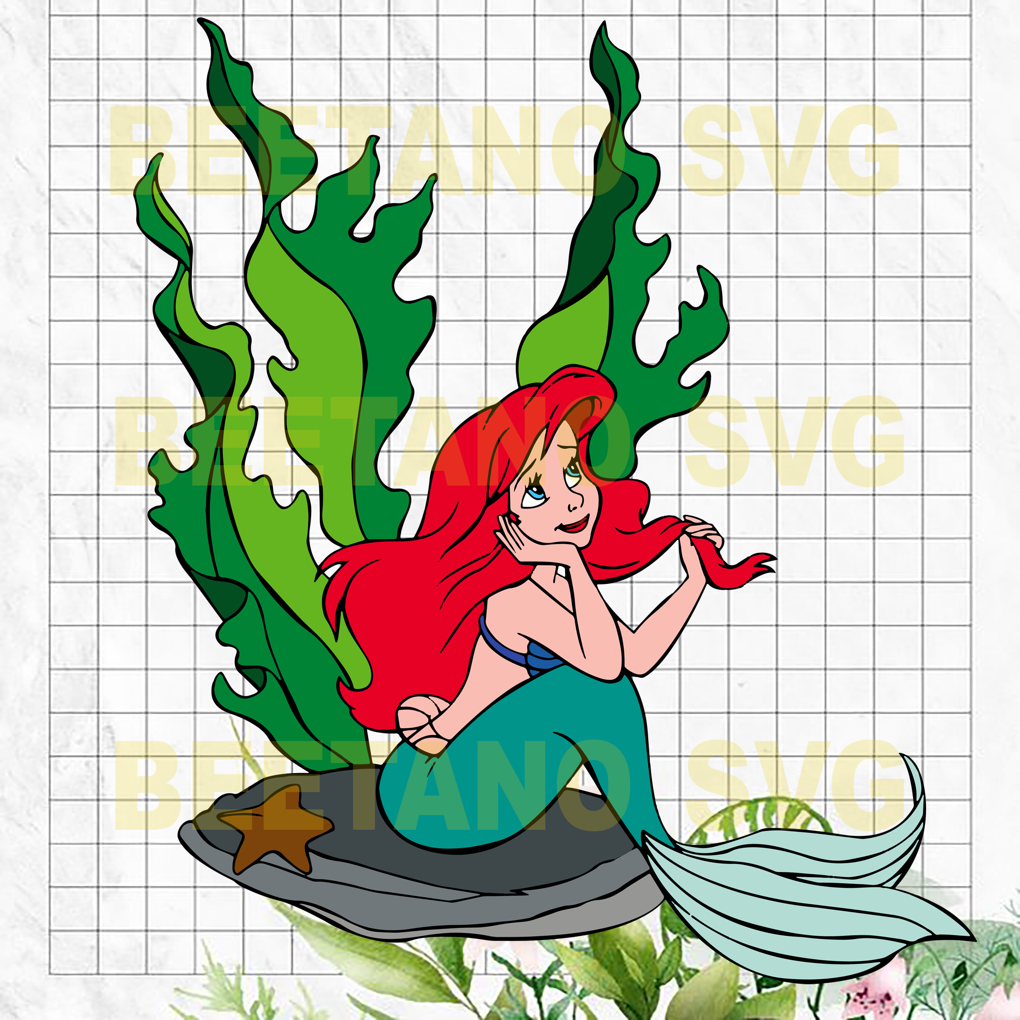 Download Little Mermaid Ariel Svg Files Little Mermaid Clipart Disney Charact