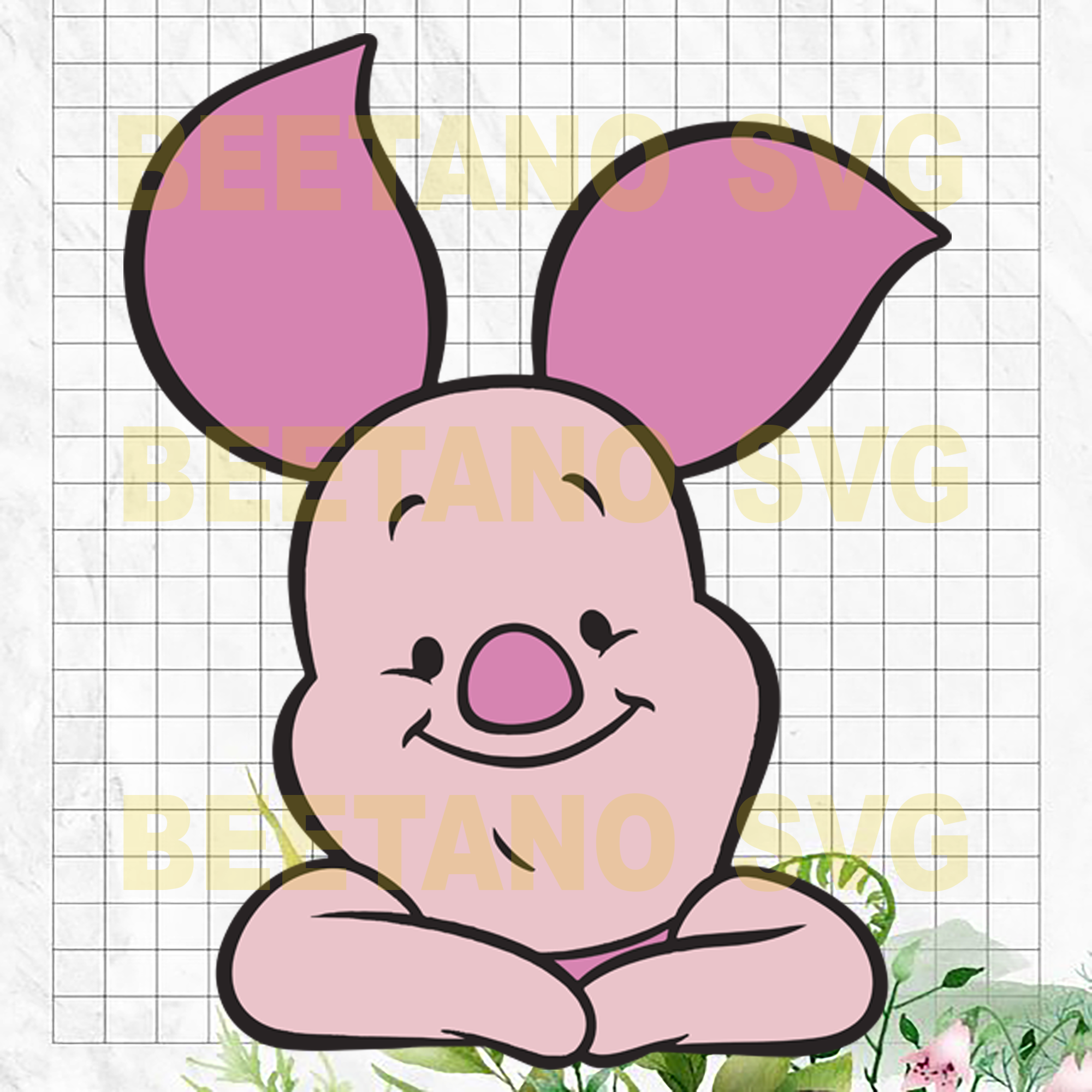 Piglet Winnie Pooh Svg Piglet Winnie Pooh Cutting Files For Cricut S Beetanosvg Scalable Vector Graphics