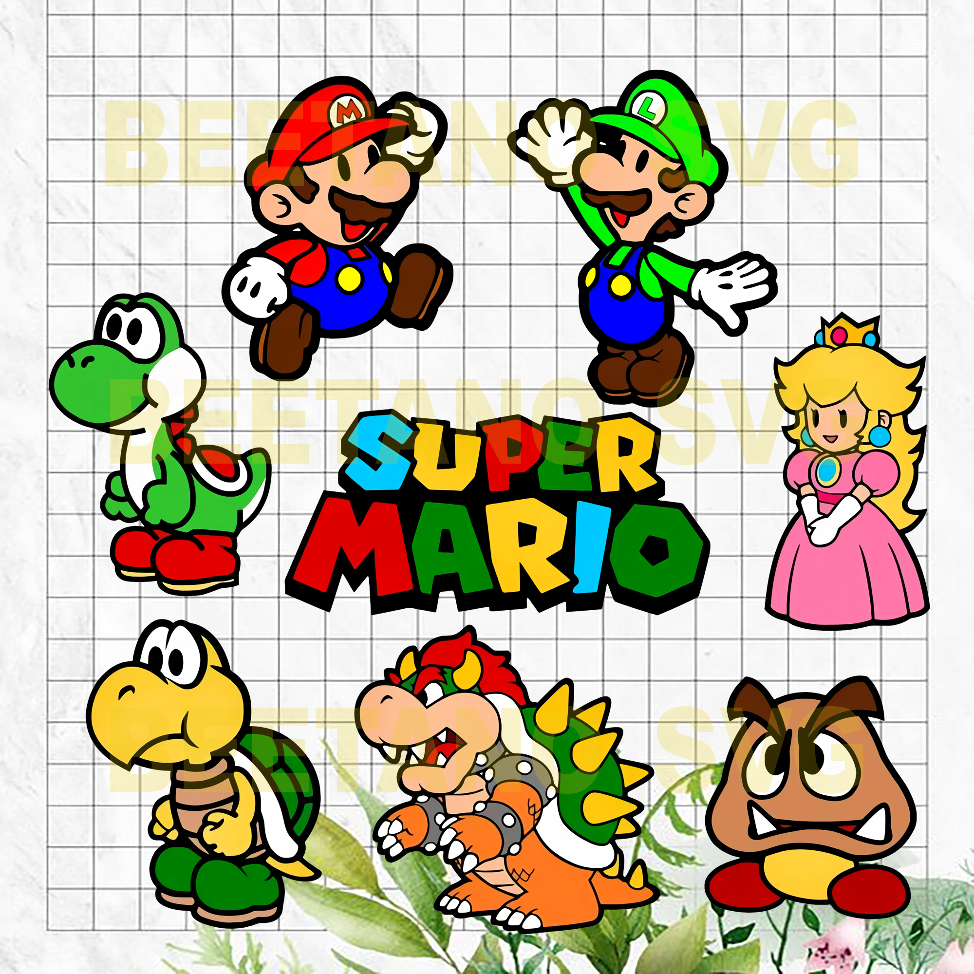 Download Super Mario Character Svg Bundle Super Mario Cutting Files For Cricut Beetanosvg Scalable Vector Graphics