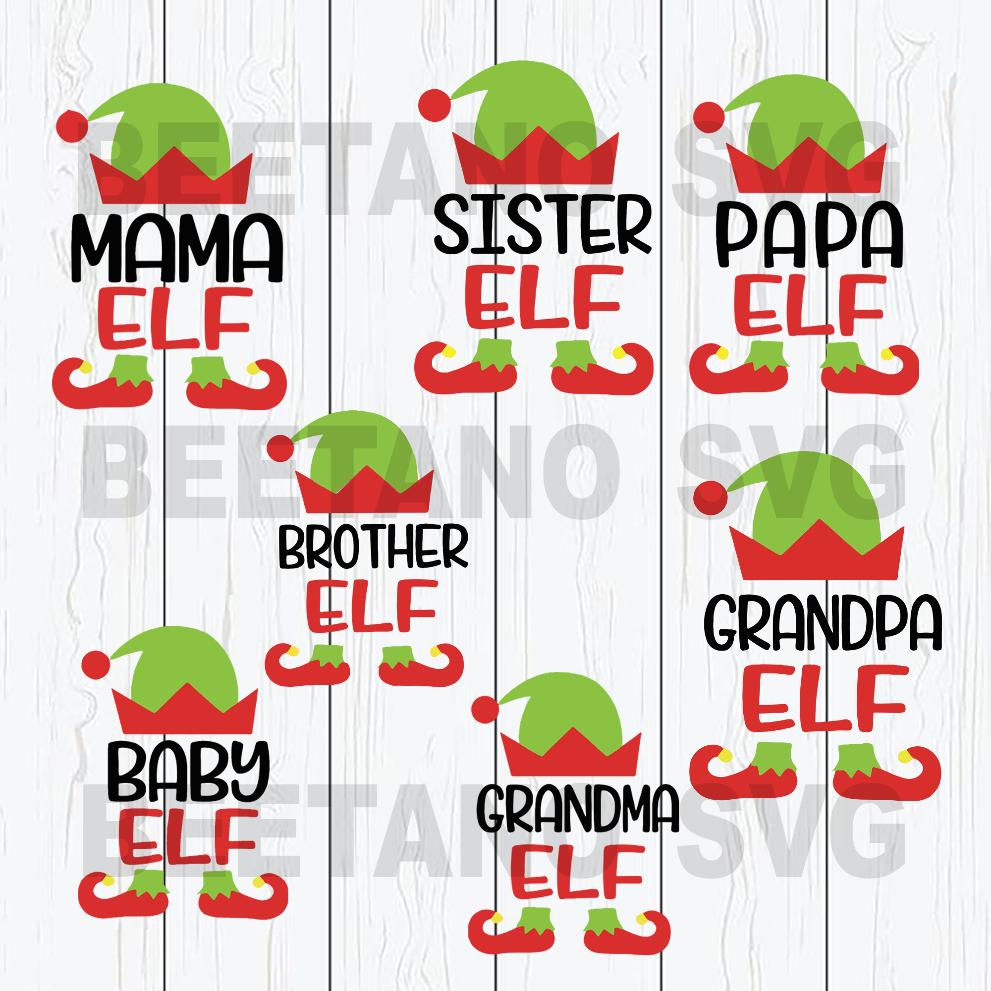 Family Elf Christmas High Quality Svg Cut Files Best For Unique Craft Beetanosvg Scalable Vector Graphics