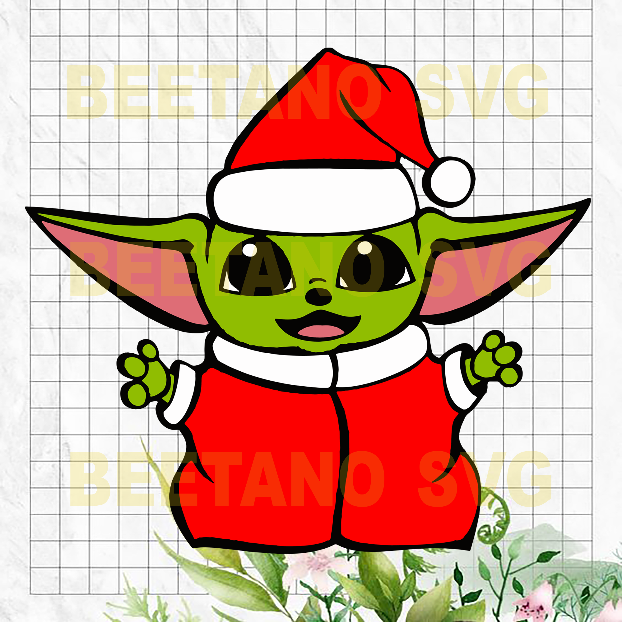 Download Baby Yoda Santa High Quality Svg Cut Files Best For Unique Craft Beetanosvg Scalable Vector Graphics