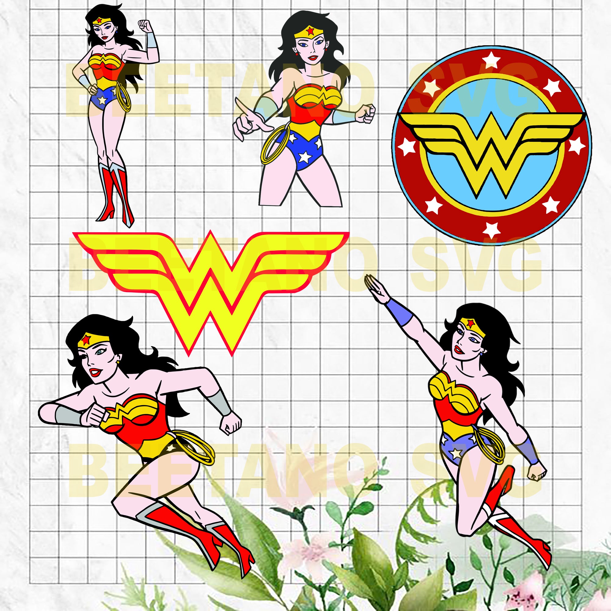 Download Wonder Woman Bundle Cutting Files For Cricut Svg Dxf Eps Png Insta Beetanosvg Scalable Vector Graphics