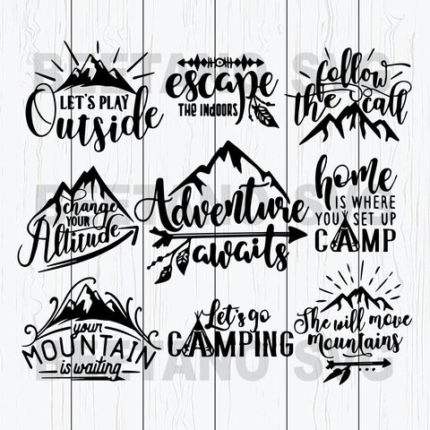 Camping Quotes Svg