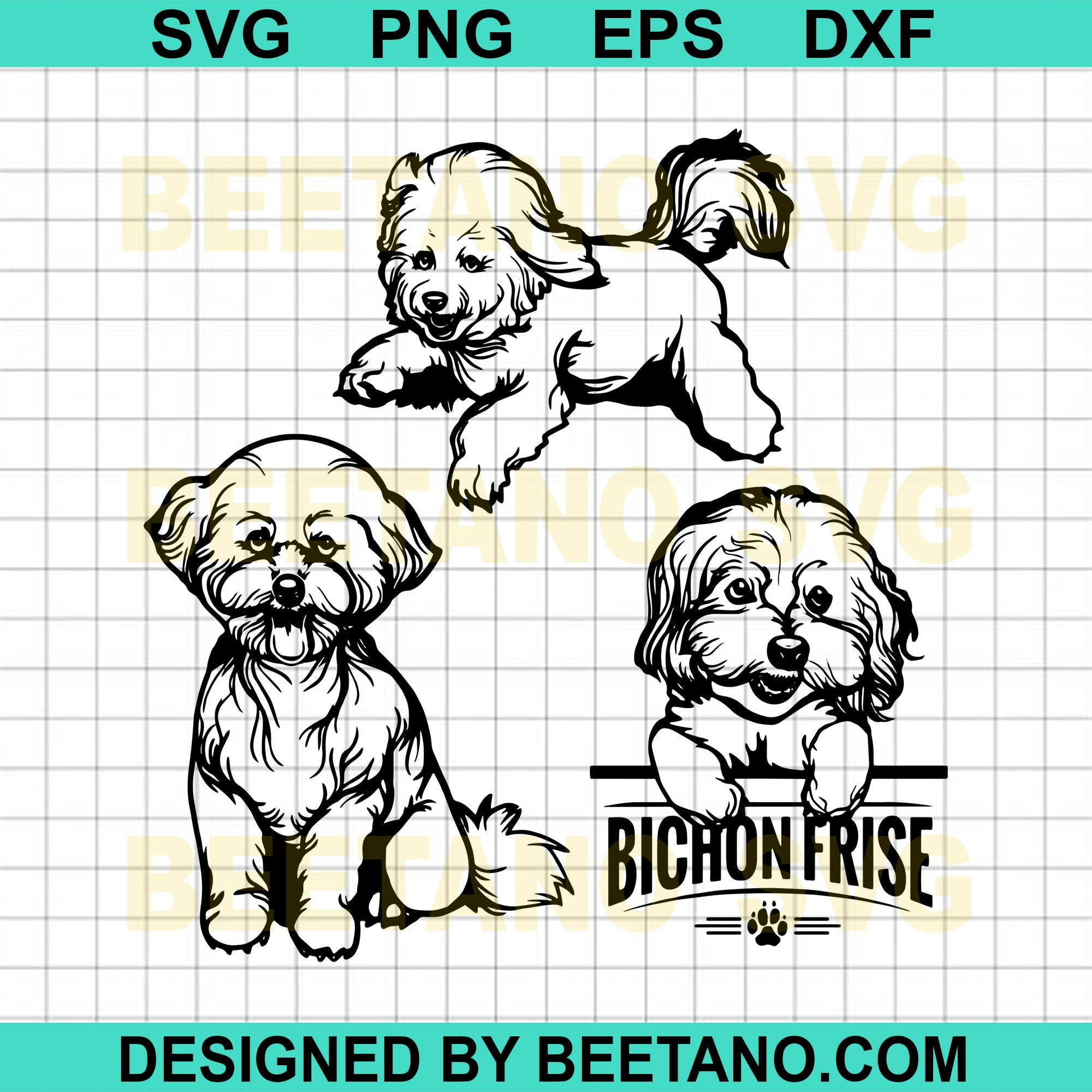 Download Bichon Frise Dog High Quality Svg Cut Files Best For Handmade Unique Craft