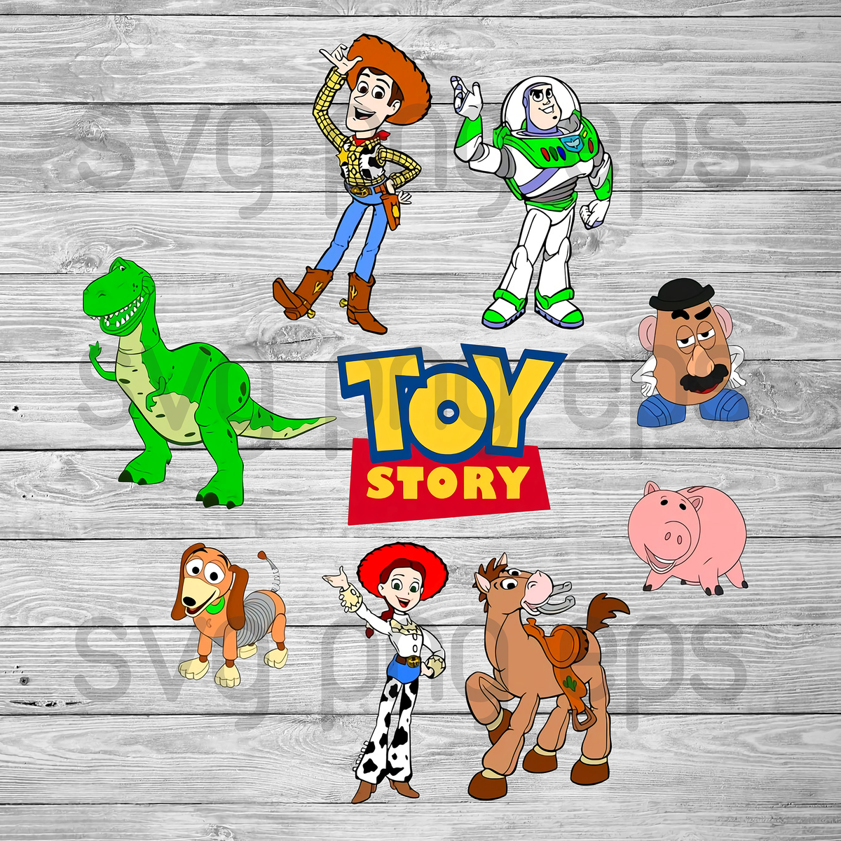 Toy story christmas svg, toy story character bundle svg, toy story Woo