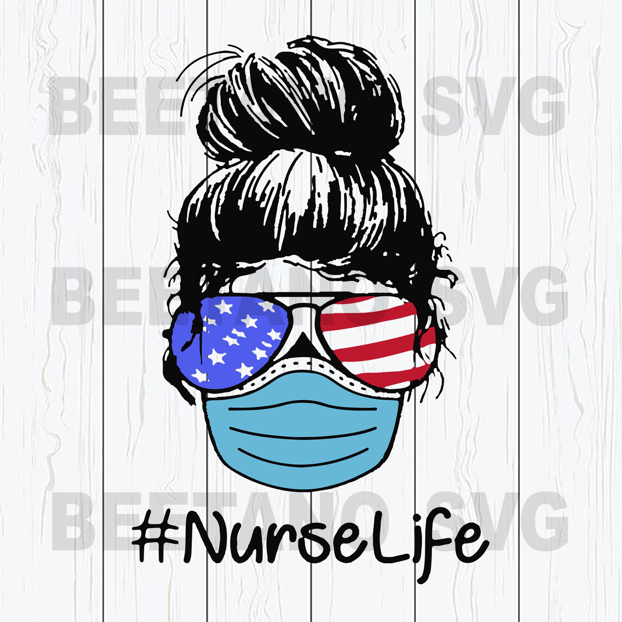Download Nurse Life Svg Files, Nurse Life American Flag Svg Files ...