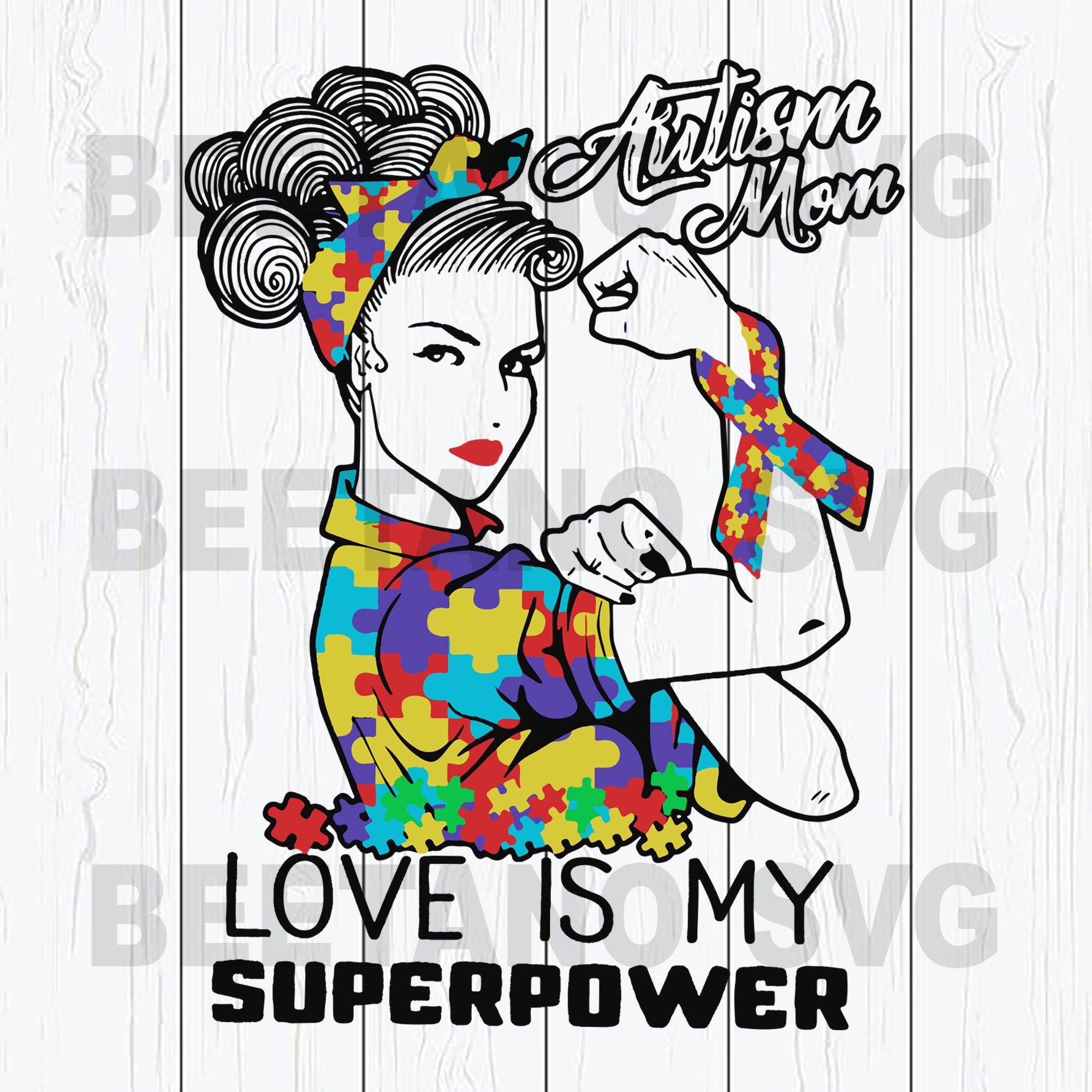 Download Autism Mom Love Is My Superpower High Quality Svg Cut Files Best For Unique Craft