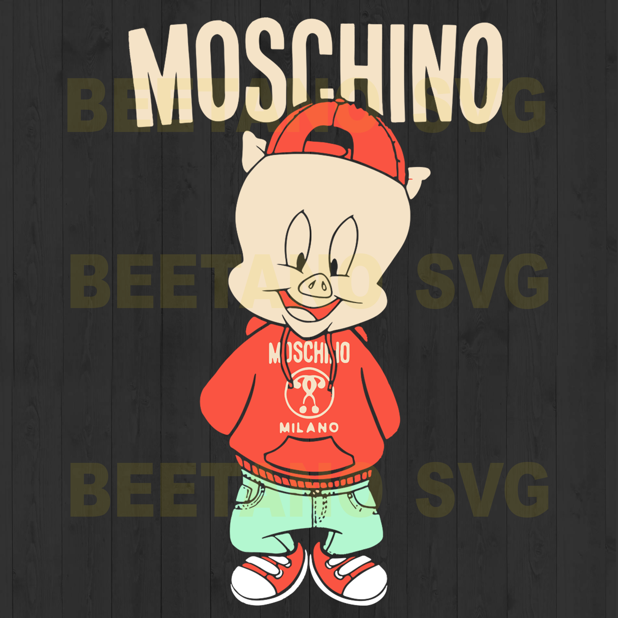 Download Porky Pig Moschino Svg Files Porky Pig Cutting Files For Cricut Svg Beetanosvg Scalable Vector Graphics