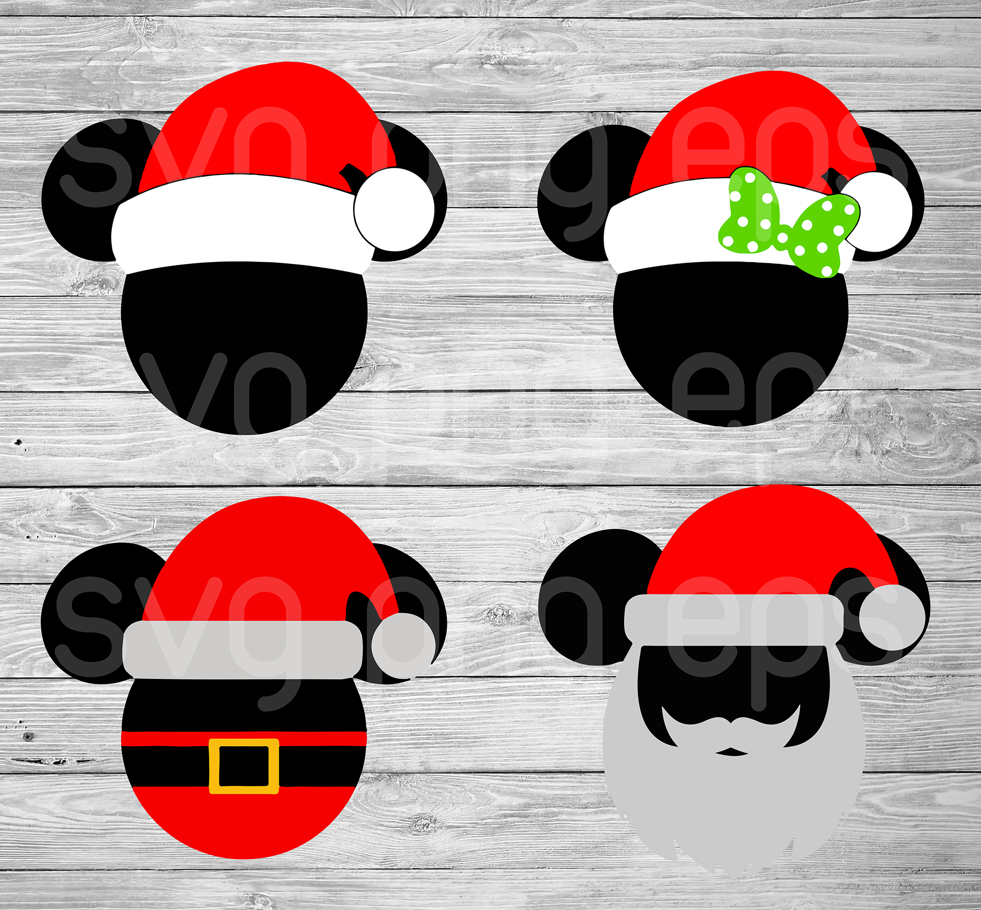 Download Mickey Santa Hat svg, Mickey Mouse Christmas, Christmas ...
