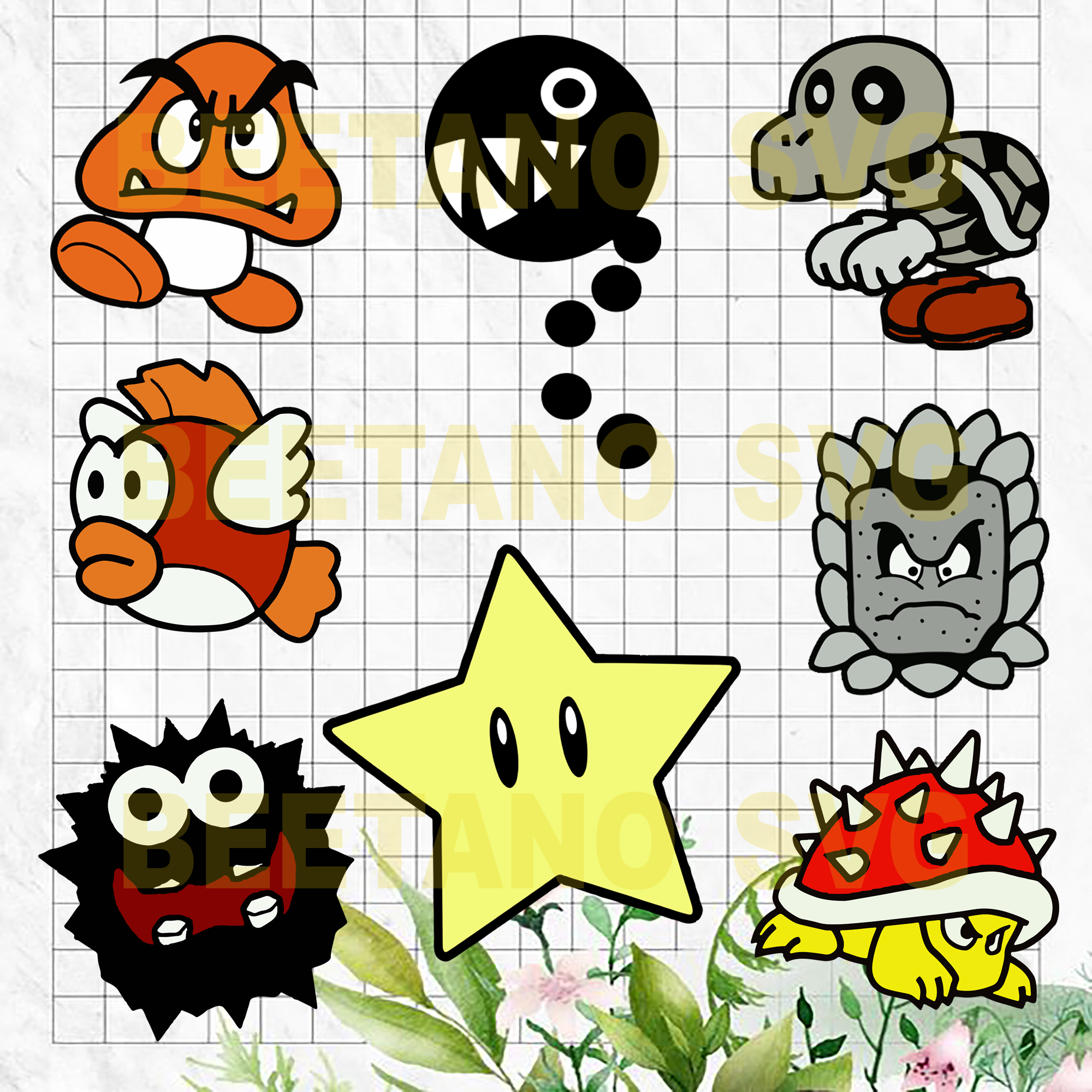 Free Free 185 Super Mario Characters Svg Free SVG PNG EPS DXF File
