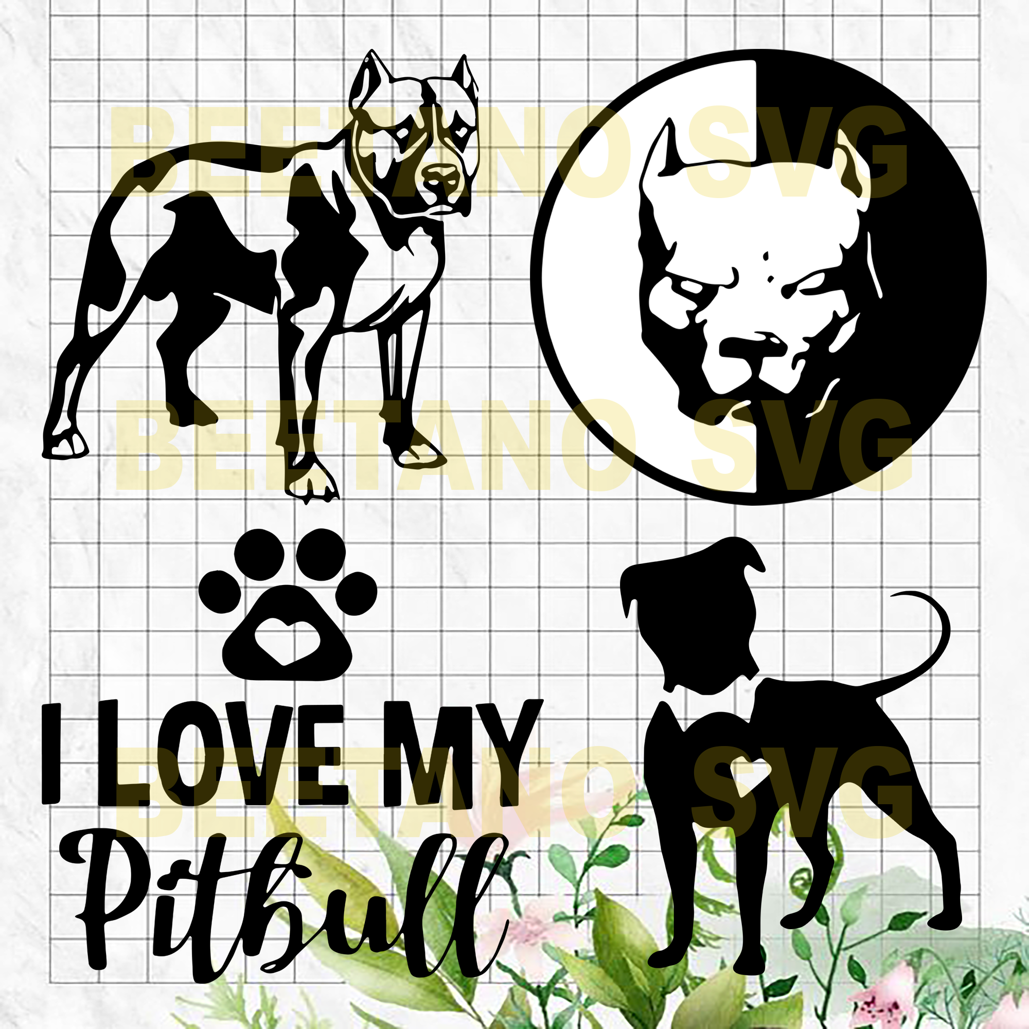 Free Free Mandala Pitbull Svg 96 SVG PNG EPS DXF File