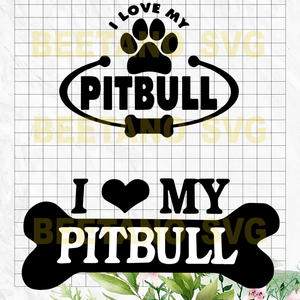 Free Free 102 I Love My Pitbull Svg SVG PNG EPS DXF File