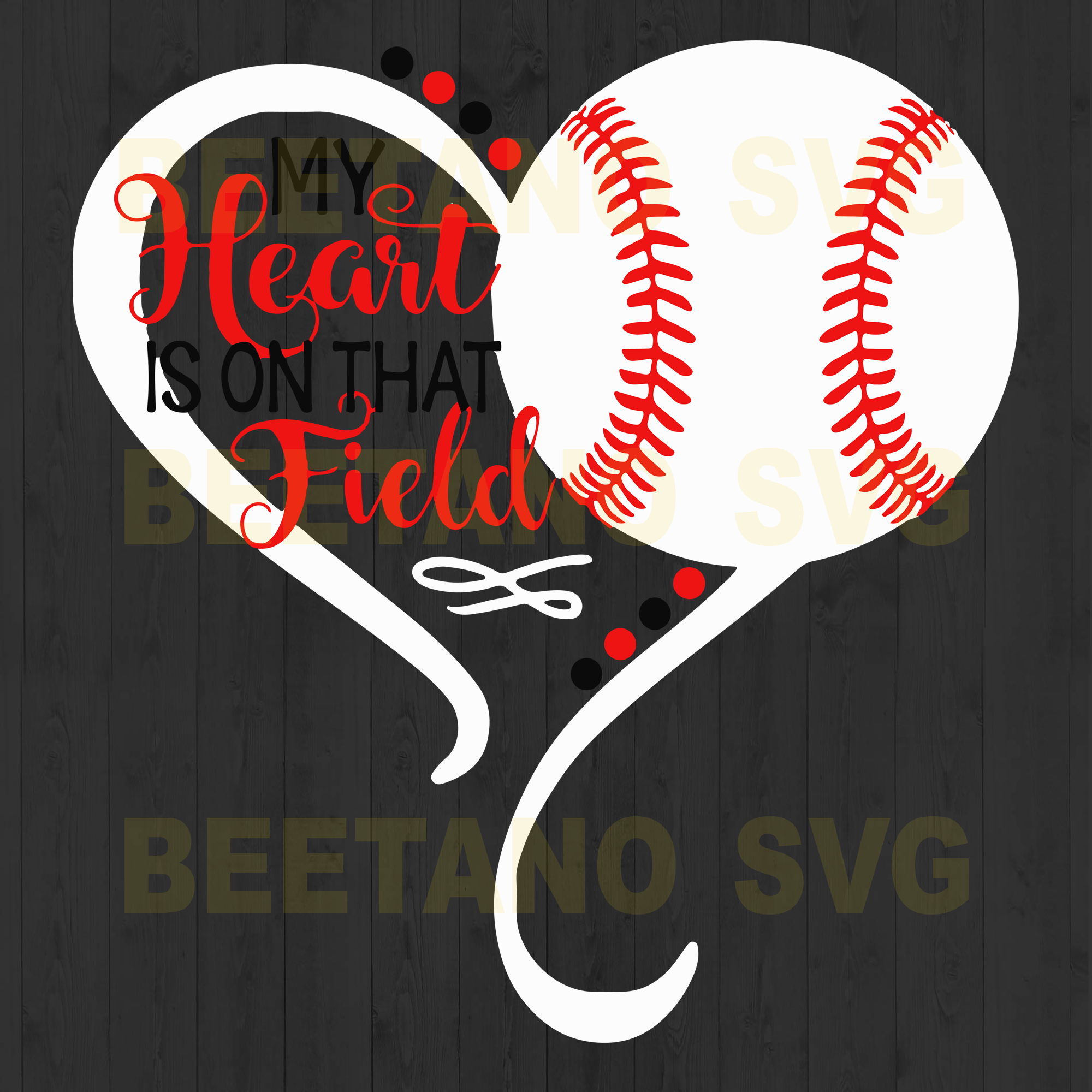 Download My Heart Is On That Field Softball Cutting Files For Cricut Svg Dxf