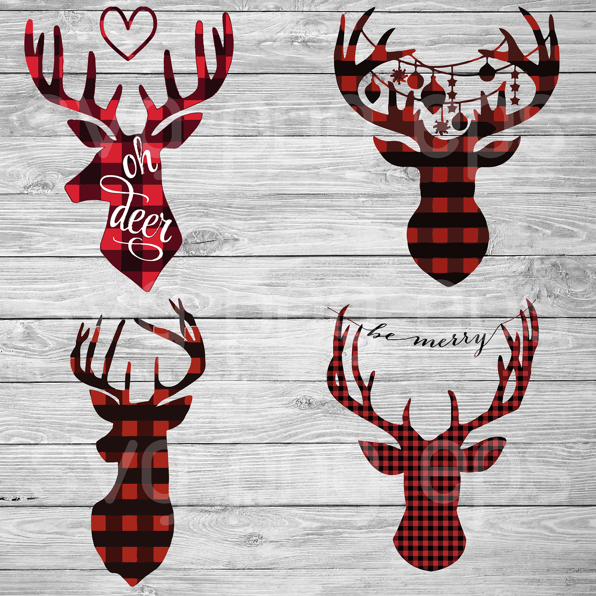 Download Reindeer Svg Christmas Pattern Cutting Files For Cricut Svg Dxf Ep