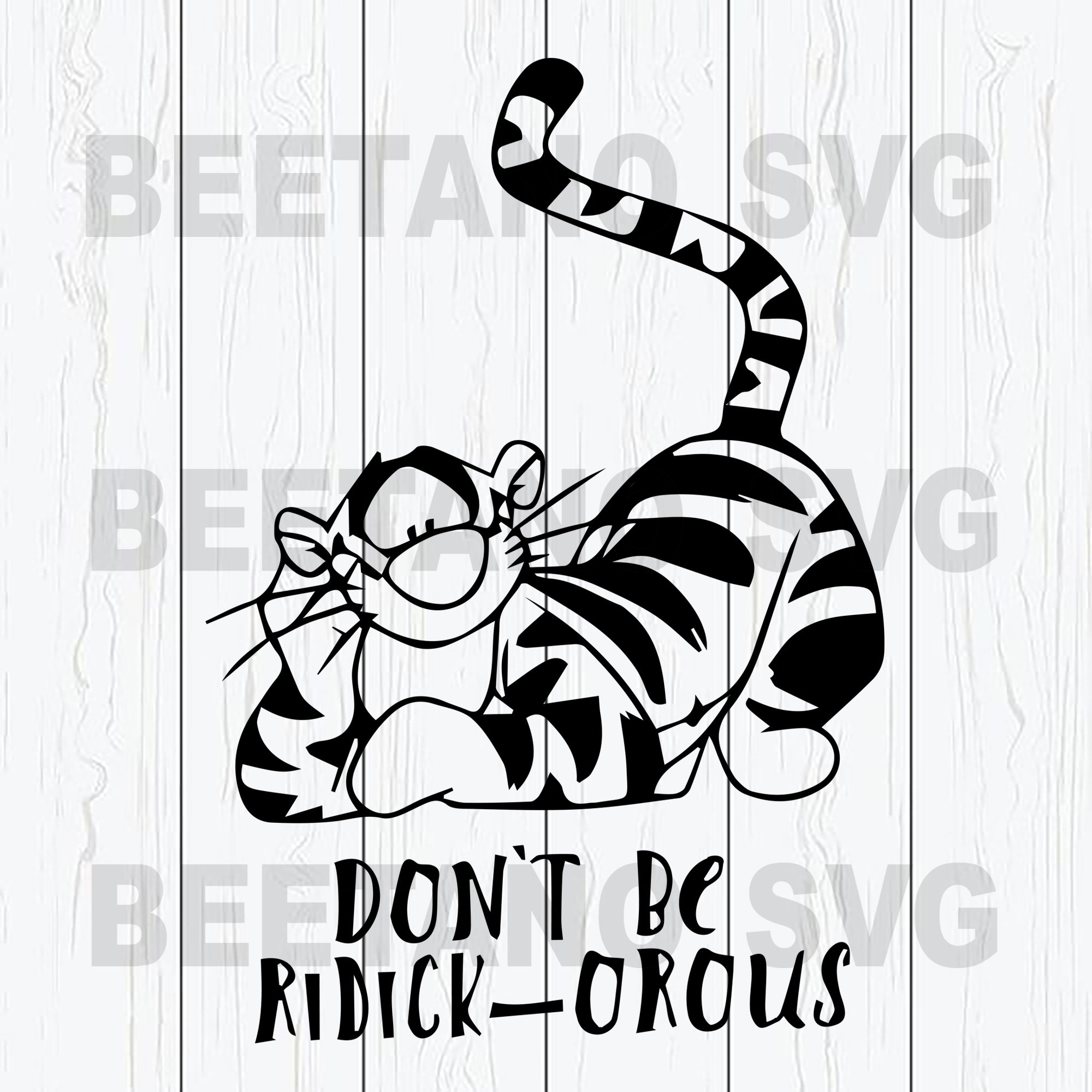 Download Tiger The Winnie Pooh Don T Be Ridickorous Svg Files Tiger Svg Winni Beetanosvg Scalable Vector Graphics