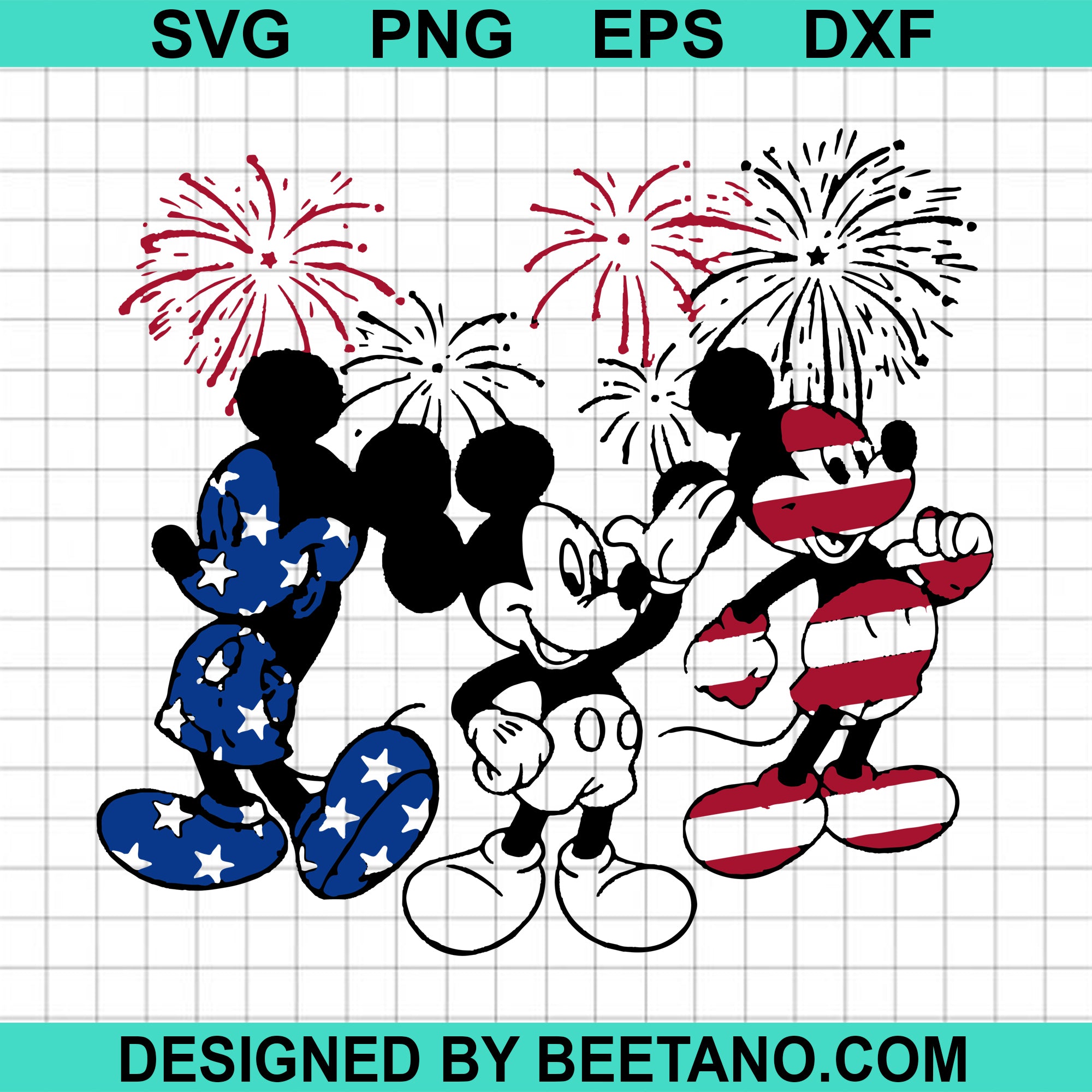 Download Mickey Mouse American Flag High Quality Svg Cut Files Best For Unique Craft