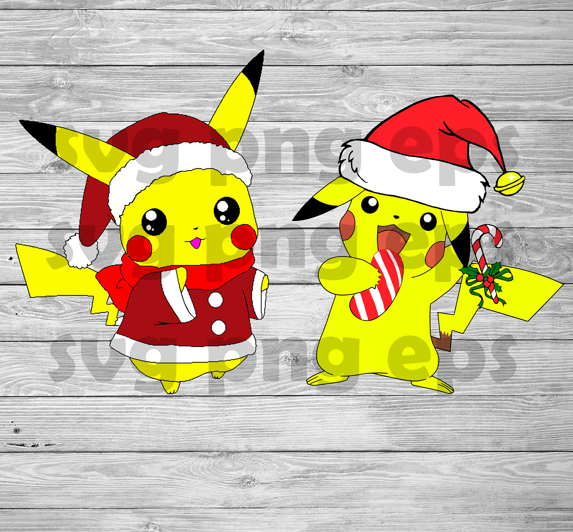 santa pikachu